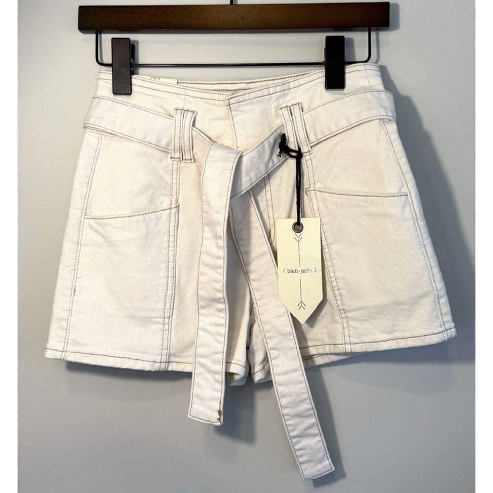 Banjara Beige Super High Rise Shorts Size 1/24 NWT